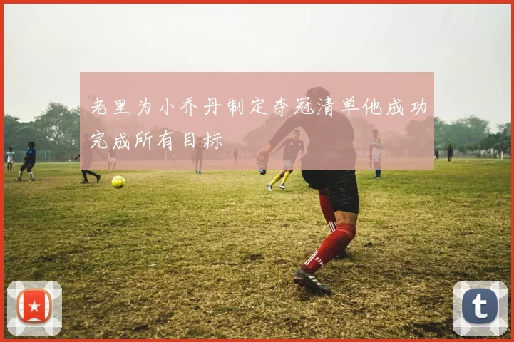 老里为小乔丹制定夺冠清单他成功完成所有目标